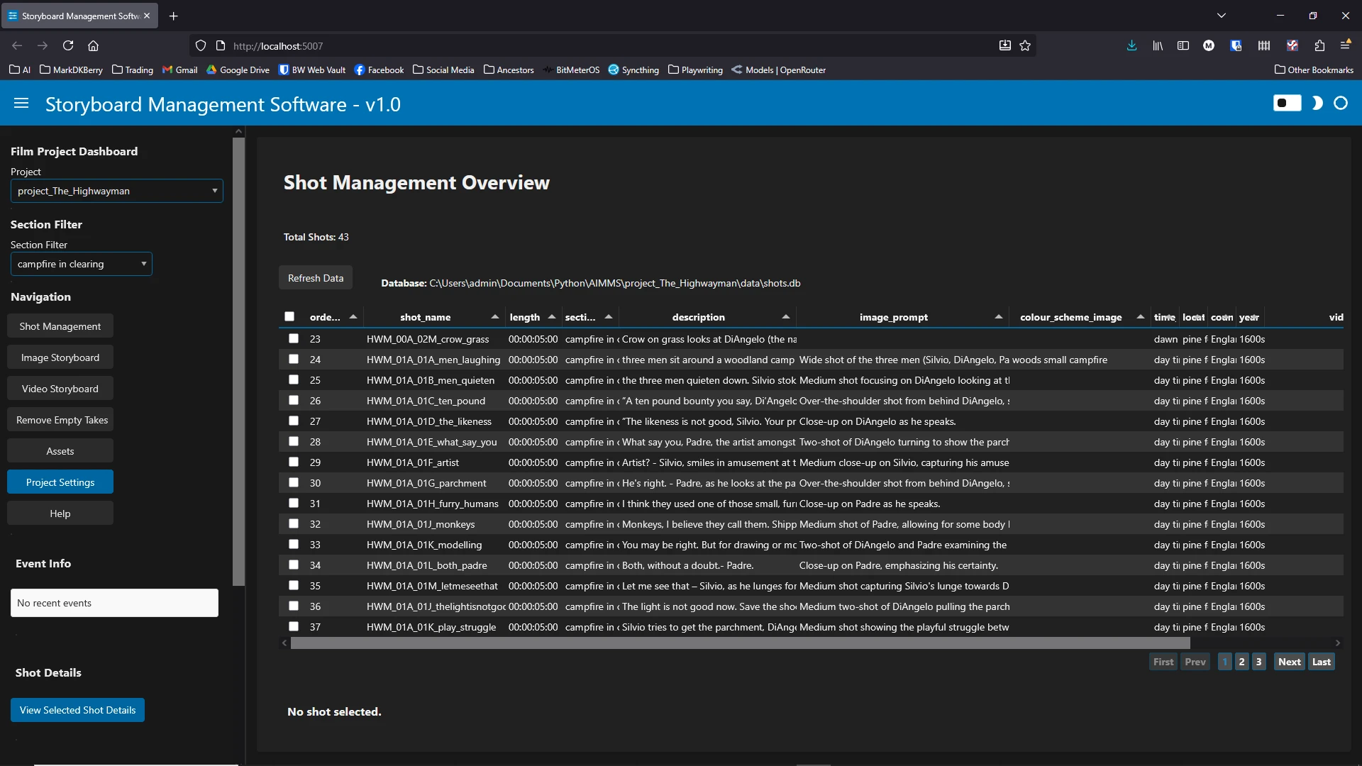 Storyboard Managment Software