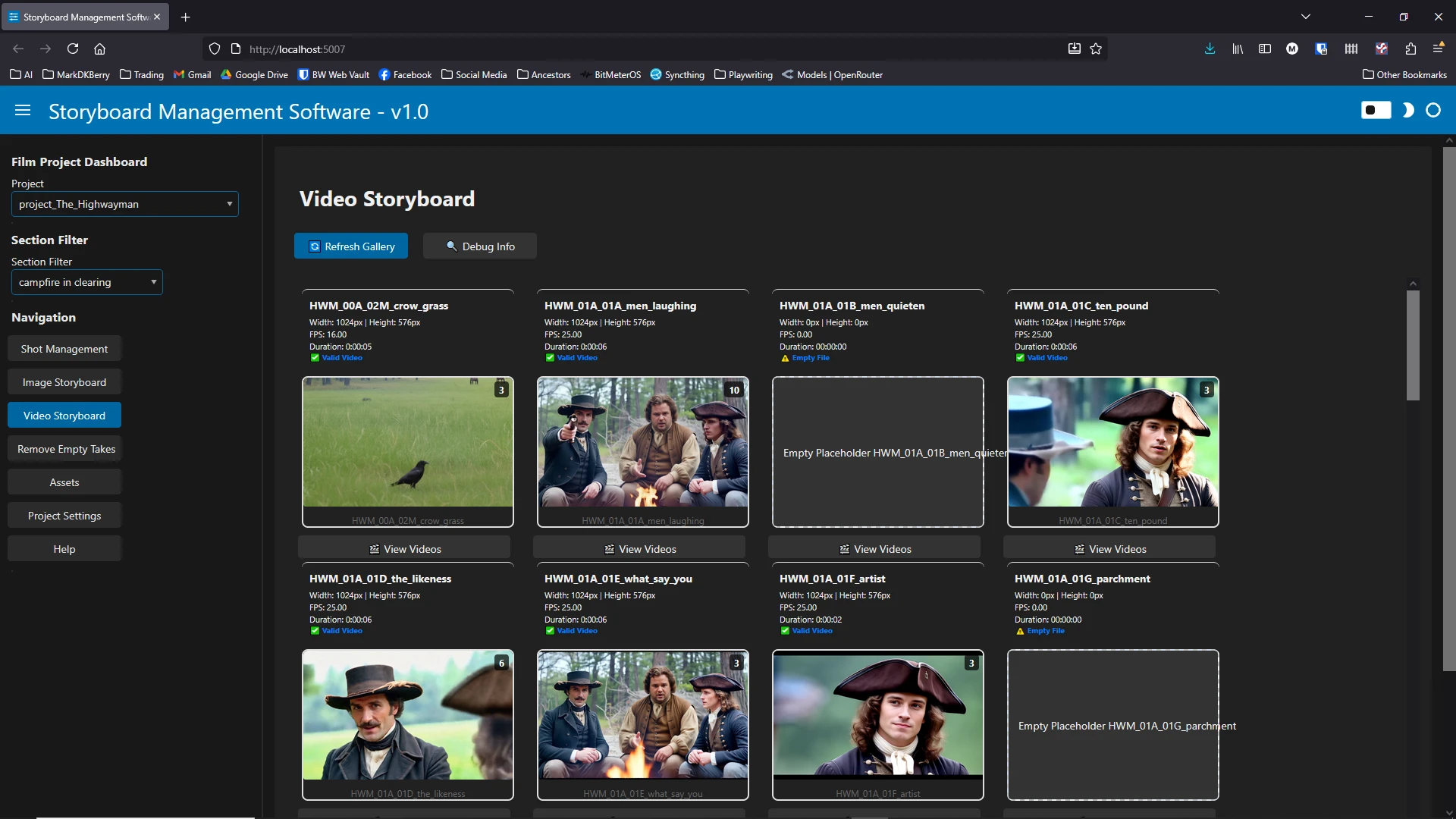 Storyboard Managment Software