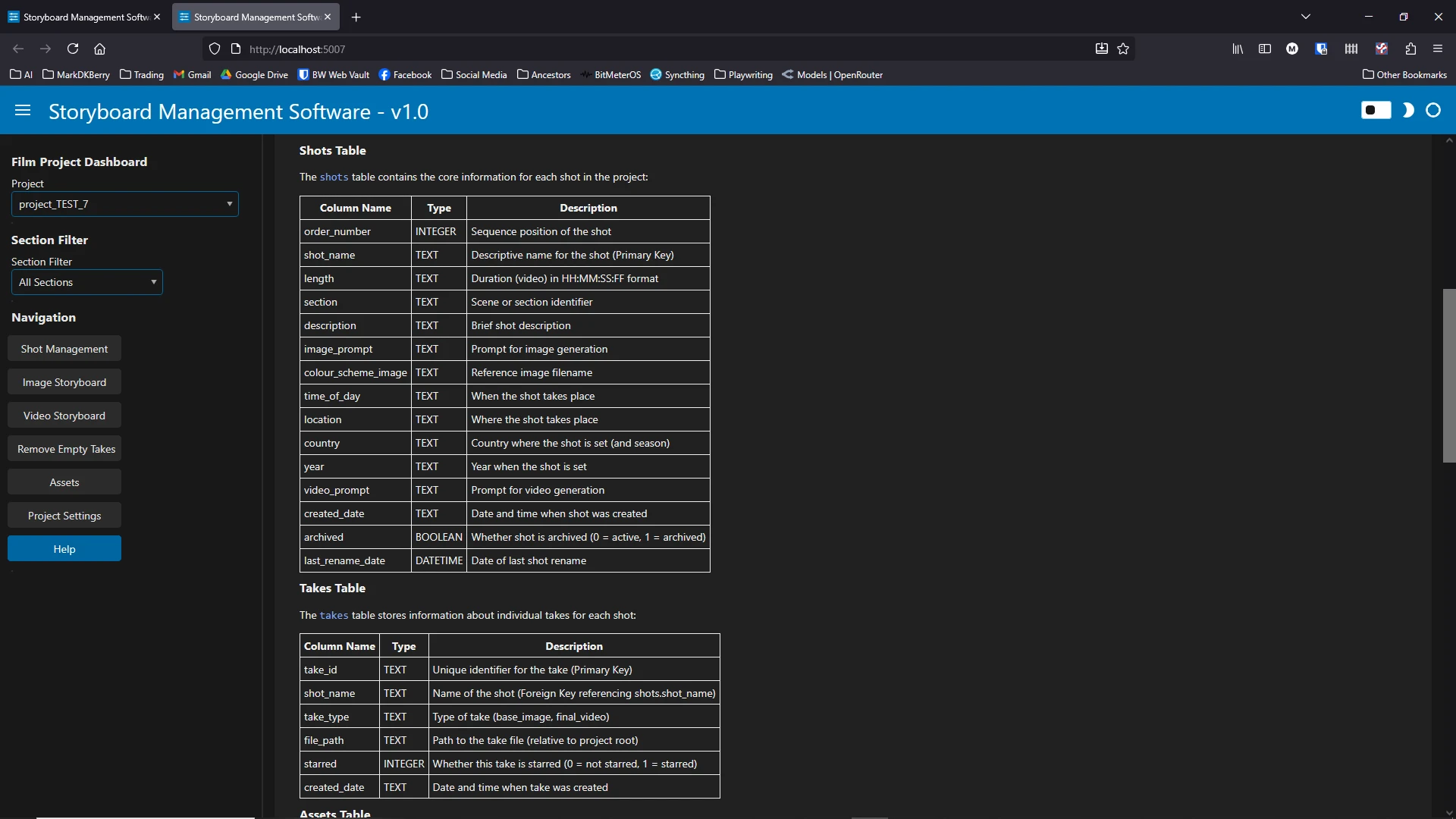 Storyboard Managment Software